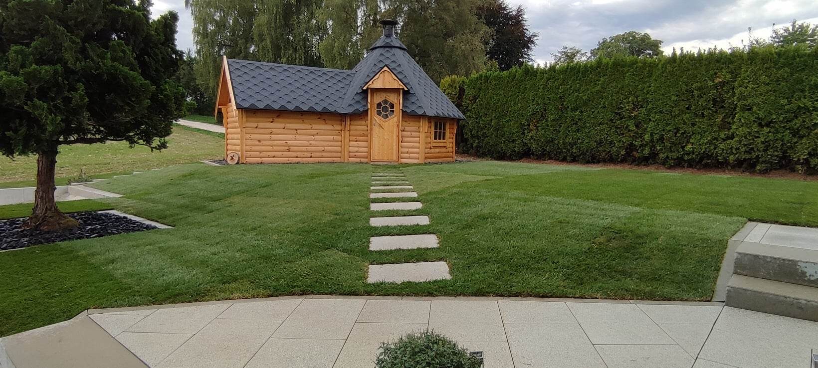 Neuanlage Rasen und Wege